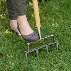 Kent & Stowe Stainless Steel 4 Prong Lawn Aerator -GreenHaven Shop 1023000 1
