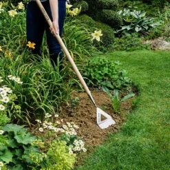 Kent & Stowe Stainless Steel Long Handled Dutch Hoe 6 Kent & Stowe Stainless Steel Long Handled Dutch Hoe -GreenHaven Shop 1031058 2