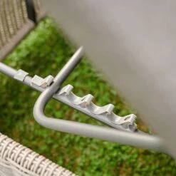 Kettler Palma White Wash Lounger With Cushion -GreenHaven Shop 1105199 3