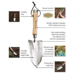 Kent & Stowe Stainless Steel Capability Trowel -GreenHaven Shop 1139543 6