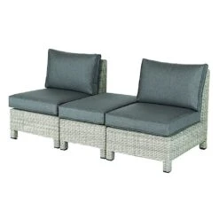 Kettler Palma Low Lounge Companion Set - White Wash -GreenHaven Shop 1178091 3