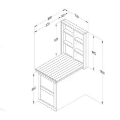 Forest Fold Down Wall Garden Bar 14 Forest Fold Down Wall Garden Bar -GreenHaven Shop 1227077 5