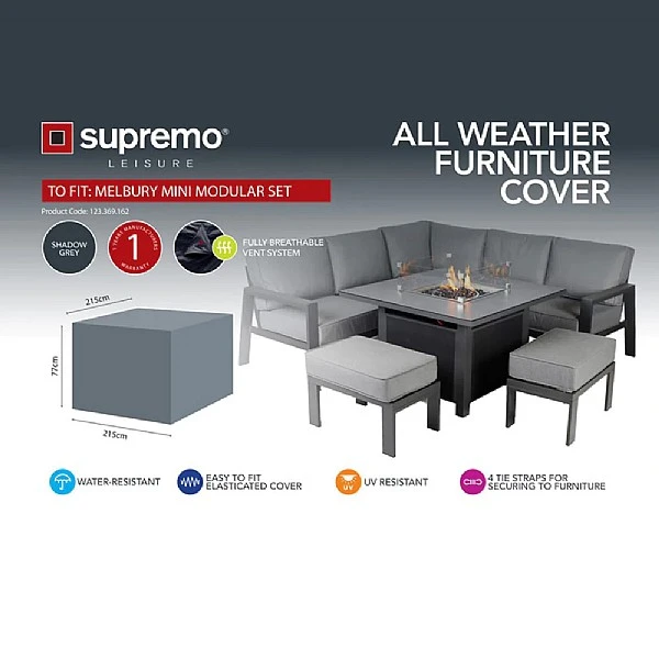 Supremo Aluminium Melbury Mini Modular Set Furniture Cover 3 Supremo Aluminium Melbury Mini Modular Set Furniture Cover