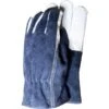 Premium Leather Mens Gardening Gloves Blue - Large 2 Premium Leather Mens Gardening Gloves Blue - Large -GreenHaven Shop 42929