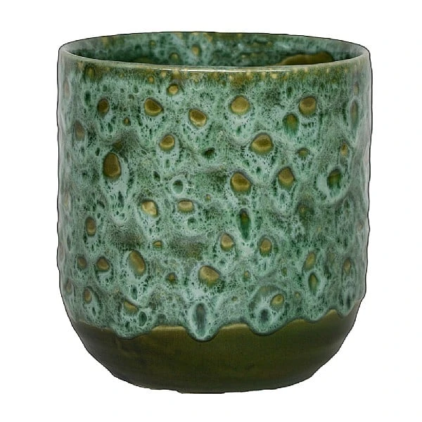 Ivyline Emerald Reactive Glaze Pot Cover (Various Sizes) 3 Ivyline Emerald Reactive Glaze Pot Cover (Various Sizes)