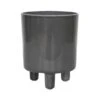 Ivyline Pisa Pot Cover Slate (Various Sizes) 1 Ivyline Pisa Pot Cover Slate (Various Sizes) -GreenHaven Shop IVPISAPOSL