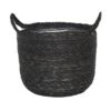 Ivyline Otto Grey Woven Lined Basket (Various Sizes) 2 Ivyline Otto Grey Woven Lined Basket (Various Sizes) -GreenHaven Shop OTTOGRYBASK